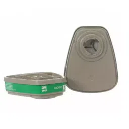 3M Ammonia & Methylamine Gas Cartridge Set Reusable Respirators for Face Mask Grey, 6004 (Pack of 5)-30