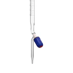 Supertek 5 ml QR Coded Burette Class A with Screw Type PTFE Needle Valve (Rotaflow) Stopcock, Individual Works Certificate, 77.103.0005QR (Pack of 4) image 3