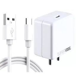 Loire Original Fast Charging Mobile Adapter 65 W Universal with USB to Type-C Cable, White-12
