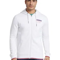 Being Human White Cotton Regular Fit Printed Hooded Sweatshirt-picture-32