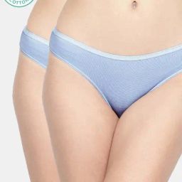Inner Sense Blue Plain Bikini Panty - Pack Of 2-image-37