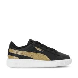 Puma Kids Vikky v3 Nova AC PS Black & Gold Casual Sneakers-image-39