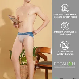 Force NXT Men Pack Of 3 Assorted Anti-Odour Basic Briefs MNFS-12-COL-451-PO3 image 5