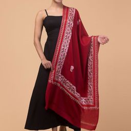Tweedle Women Floral Embroidered Shawl-image-24