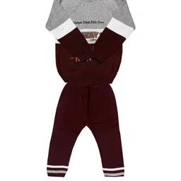 100LUCK Grey Cotton Blend Clothing Set-9
