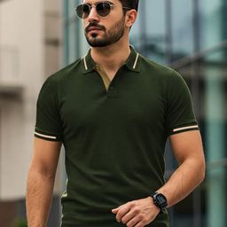 VEIRDO Men Polo Collar T-shirt-image-26