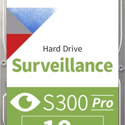 Toshiba S300 Pro 10TB 3.5 inch SATA Surveillance Hard Disk Drive, HDWT31AUZSVA-44