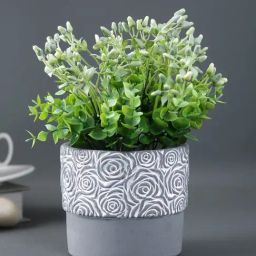 Tayhaa Grey Ceramic Indoor Planter-image-41