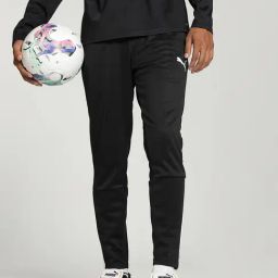 Puma Black Regular Fit Sports Trackpants-image-83