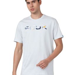 FCUK Graphic Printed Round Neck Short Sleeves Cotton Regular Fit T-shirt-image-94