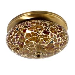 Fos Lighting Gold-Toned Prnted Flush Mount image 2