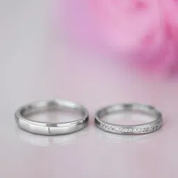 Zavya 92.5 Sterling Silver The Perfect Us Casual Adjustable Couple Rings for Unisex - Set of 2-image-54