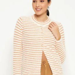Duke Peach Striped Cardigan-40