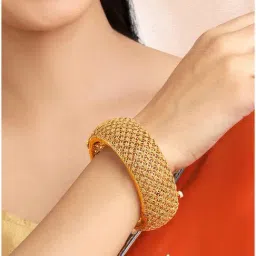 Peora Gold Ethnic Bangle-picture-18