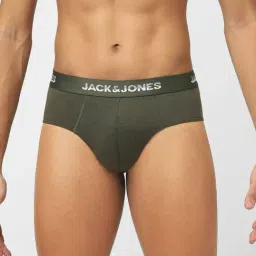 Jack & Jones Dark Green Regular Fit Briefs-image-6