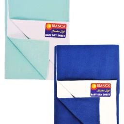 Bianca Smart Dry Royal Blue & Sea Green Anti-Bacterial Baby Mattress Protector Medium - Set of 2-31
