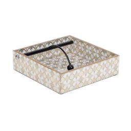 Home4U Adah Geometric Multicolor MDF Napkin Holder-10