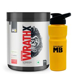 MuscleBlaze Pre Workout WrathX 300 g Fruit Fury and Sipper Combo-5