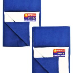 Bianca Smart Dry Royal Blue Waterproof Anti-Bacterial Baby Mattress Protector Medium - Set of 2-44
