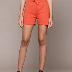 The Roadster Lifestyle Co. Women Solid Shorts-image-21