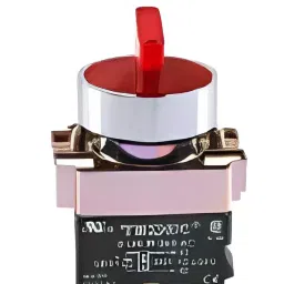 Teknic 3 Position 230 V Red Illuminated Selector with Filament Bulb, P2ASLR4-3PSR-33
