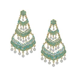Anouk Leaf Shaped Drop Earrings image 2