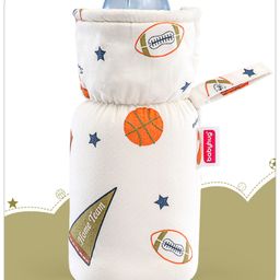 Babyhug 100% Cotton Premium Feeding Bottle Cover with Sherpa Lining Sports Print - Fits upto 330 ml-image-92