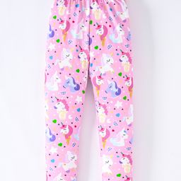 Kookie Kids Full Length Legging Unicorn Print - Pink-image-53