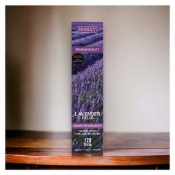 Hosley Incense Sticks with Wooden Holder 120 Sticks Lavender Fields Natural Fragrance-25