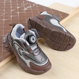 Babyoye Velcro Closure Sneaker Shoes - Grey-picture-42