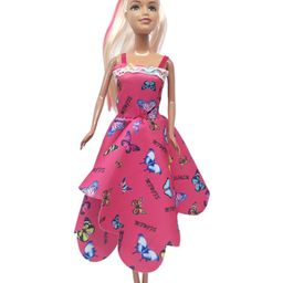 Planet of Toys 1Pcs Girls Look Durable Fashion Doll, Beautiful Doll Toy Set with Movable Joints(Pink) - Height 30 cm-96