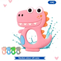 Puchku Baby Dinosaur Shaped Silicon BPA Free Teether (Pack of 1 , Random Color)-picture-43