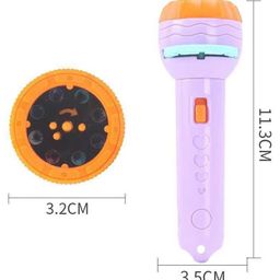Negocio Projector Flashlight Torch With 3 Reels 24 Pattern Space Animal & Foods (Colour May Vary) image 3