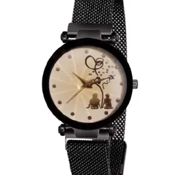 Miss Perfect Women Round Printed Dial & Bracelet Style Straps Analogue Watch jk_92-picture-2
