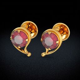 Joyalukkas Gemstone Teardrop Stud Earring-3.28 gms-picture-6