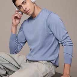 The Roadster Lifestyle Co. Men Pure Cotton Pullover-picture-22
