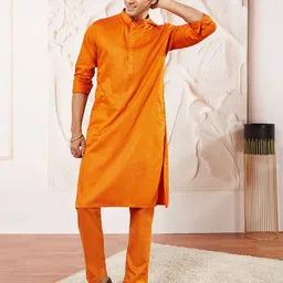 VASTRAMAY Men Regular Kurta with Pyjamas-picture-19