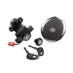 Deutsche Ignition Switch Lock Set for Bajaj Ct-100 (Set of 3)-DEUS-0436KD-12