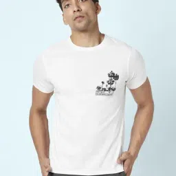 Urban Ranger by Pantaloons White Cotton Slim Fit Printed T-Shirt-picture-44