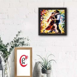 eCraftIndia Set Beautiful Loving Couple Satin Matt Texture UV Art Painting-24