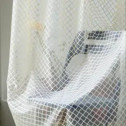 IVAZA Single Polyester Sheer Door Curtain-image-76