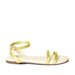 Aurelia Women's Green Ankle Strap Sandals-image-65