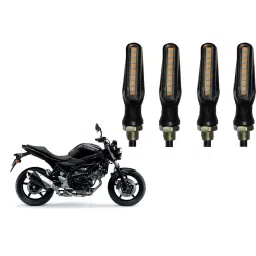 Cartronics Sleek Pencil Type Yellow LED Indicator for Suzuki SV650(Pack of 4 Pcs)-15