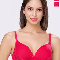 bodyline Women Pack of 2 Cotton Medium Coverage Lightly Padded Bra-picture-32