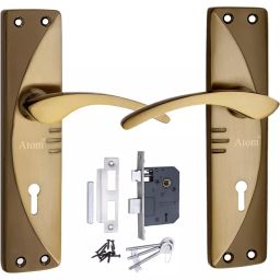 Atom Iron Gold Door Handle Lock Set, 1003_K.Y-B.G-image-28
