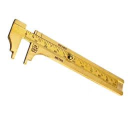 A.D INTERNATIONAL Mini Pocket Size Vernier Caliper with Brass Body 0-100 mm Range and 0.02 mm Resolution, N7-Q63L-1N4N-24