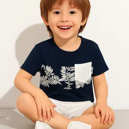 BAESD Unisex Kids Printed T-shirt with Shorts-image-81