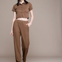 Roadster Crop T-shirt With Trousers-image-1