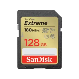 SanDisk Extreme Memory Card SDXC 128 GB Grey & Gold, SDSDXVA-128G-GNCIN-47