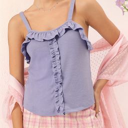 DressBerry Pastel Dreams Ruffled Ribbed Top-picture-36